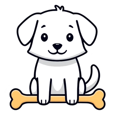 Doggy bone sticker