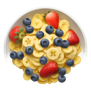 Cereals fruit corn flakes sticker
