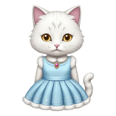 Cat with a dress  sticker