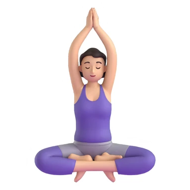 person doing yoga sticker
