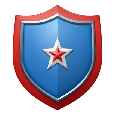 A shield emblem with two top squares: a blue one with "IHS" and a red one with a checkerboard and red circle. The main black shield has a white star, and a white ribbon below reads "DE TENEBRAS ILLUMINARE ET VIAS DIRIGERE".
 sticker