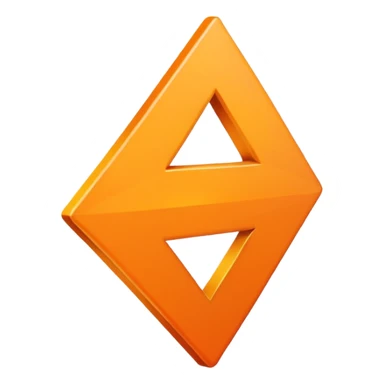Orange arrow right sticker
