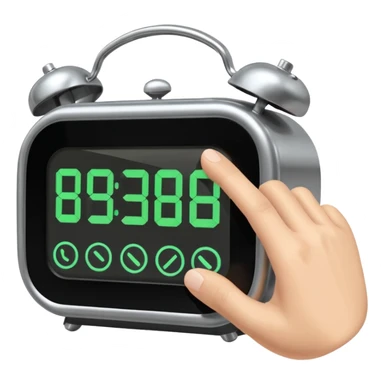 hitting snooze sticker