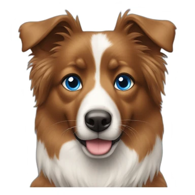 Berger australien marron blue eyes sticker