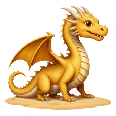 Dragon sandy color in the desert sticker