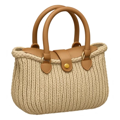 knitted bag sticker