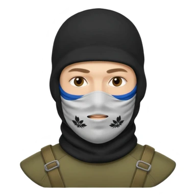 russian soldier with balaclava sticker