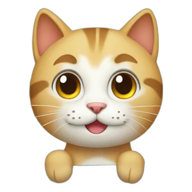 cat on vacation sticker