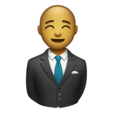 plain coin wearing suit sticker