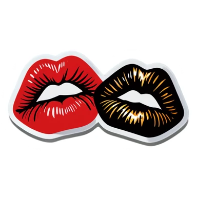 Kiss sticker