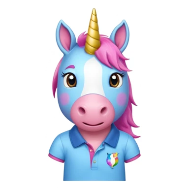 Funny preppy unicorn  sticker