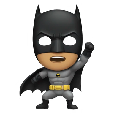 Hispanic Batman fighting sticker