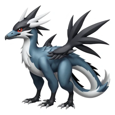 Shiny Nargacuga-Silvally-Fakémon-hybrid-creature (full body)  sticker