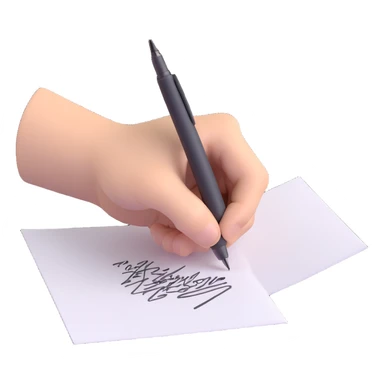 A hand holding a pen, aggressively scribbling on a piece of paper. The pen is clearly visible. The paper is filled with random black scribbles, so dense that most of it looks nearly black sticker