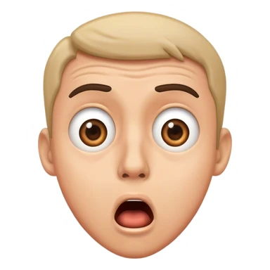 a shocked man sticker