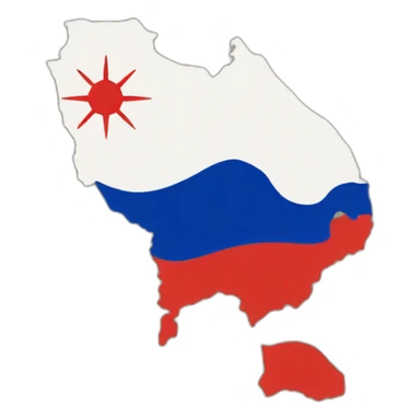 Taiwan map and flag sticker