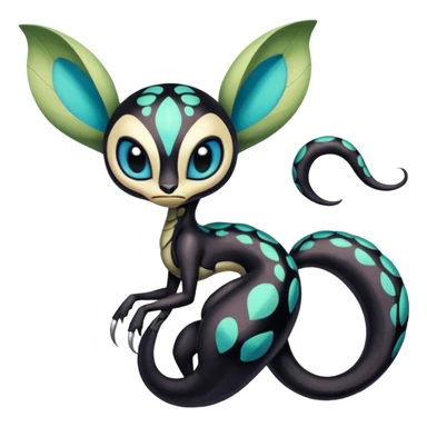 Colorful Realistic Exotic Meloetta-Venom-Stitch-Fakémon-creature-hybrid sticker