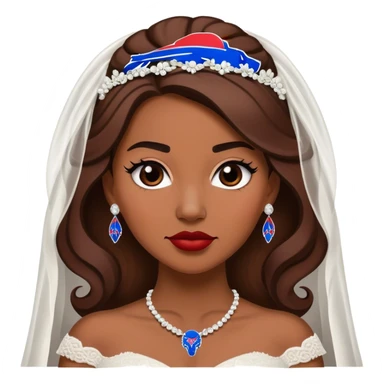 Bride who is a major buffalo bills  sticker