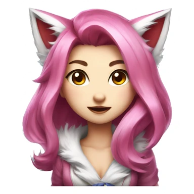 Ahri league of legends sticker