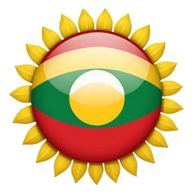 Kurdish flag sticker