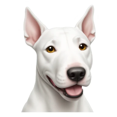 White bull terrier sticker