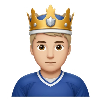 King Hockey player sticker