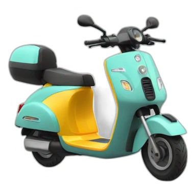 a powerfull electric scooter sticker