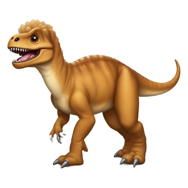 Tyrannosaurus Rex with Pomeranian fur sticker
