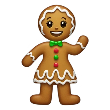 gingerbread woman sticker