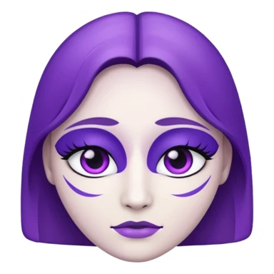 faca roxo e branco sticker