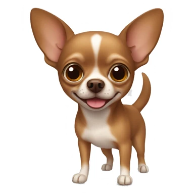Brown chihuahua  sticker