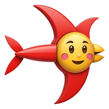 flecha sólida vermelha para marcar início de frase sticker