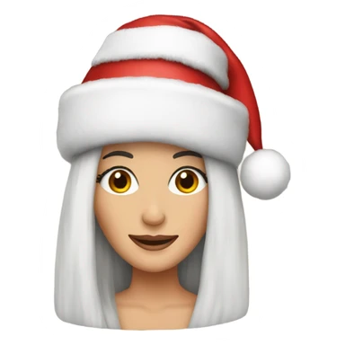 Cher with christmas hat sticker