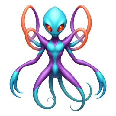 Abstract Ghastly-Haunter-Deoxys-ET-hybrid-fantasy-creature sticker