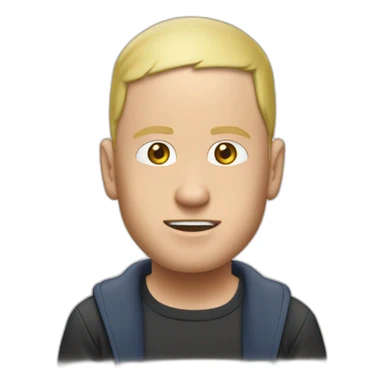 Eminem buvant une bière  sticker