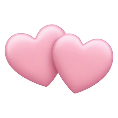 Two light pink hearts sticker