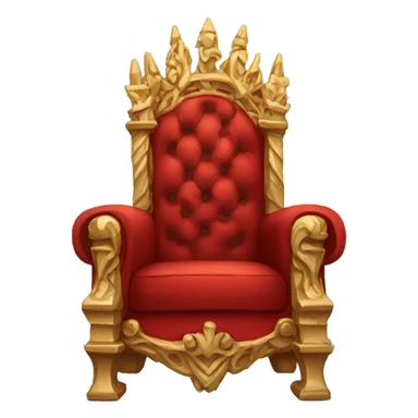 red majestic throne  sticker