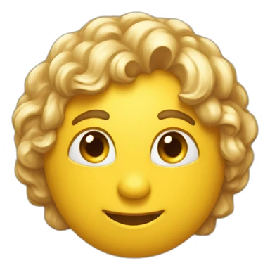 Un emoji souriant et curieux, reflétant l'intelligence et l'ouverture d'esprit. sticker