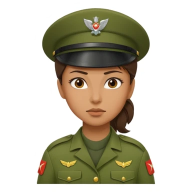 militar mujer sticker