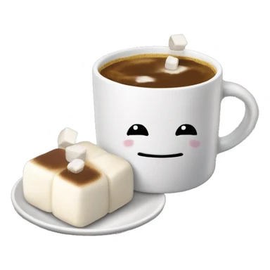 Ein Tasse mit Kakao Marshmallows und Sahne sticker