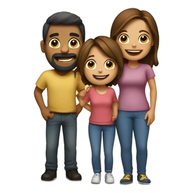 Feliz con mi familia  sticker