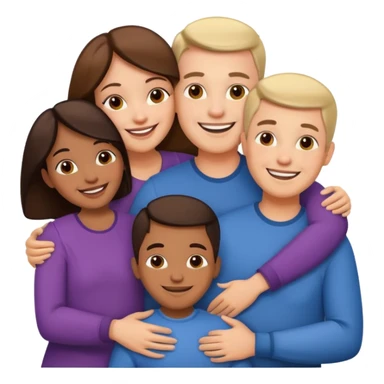 Happy family sticker