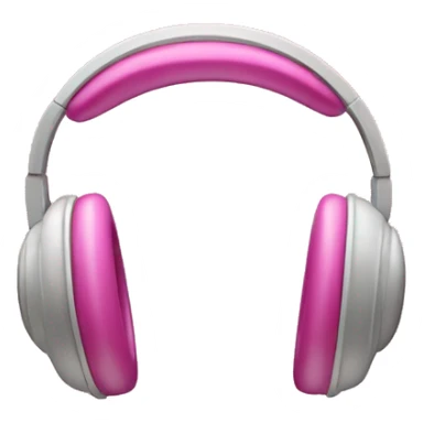 cuffie apple con fiocchetti rosa sticker