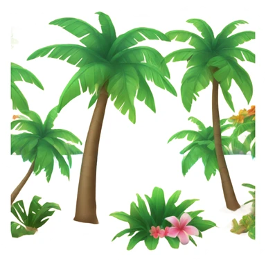 Tropical island  sticker