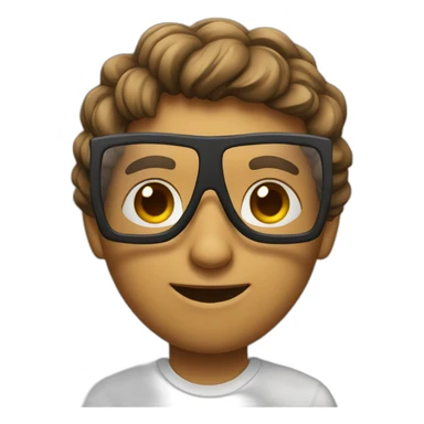 Actof  with glasses sticker