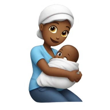 Delivering baby sticker