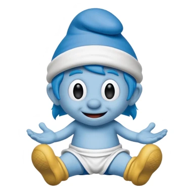 Smurf sticker