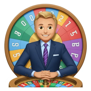 Wheel of Fotune tv pat sajak sticker