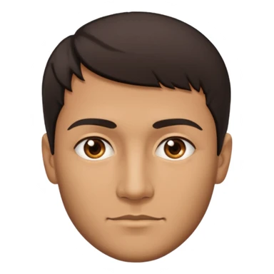 a man with two faces, half of the face looking right, half of the other part looking left sticker