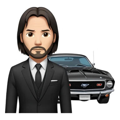 Ford mustang mach 1Jhon Wick sticker